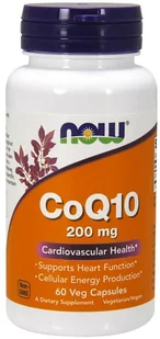 Now Foods NOW CoQ10 200mg 60vegcaps - Witaminy i minerały dla sportowców - miniaturka - grafika 2