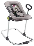 Leżaczki i huśtawki - Beaba Bouncer Up And Down Ii Czarny/ Szary - miniaturka - grafika 1