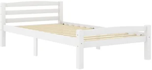 vidaXL Lumarko Rama łóżka, biała, lite drewno sosnowe, 90 x 200 cm! 322068 - Łóżka - miniaturka - grafika 2