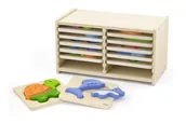 Układanki dla dzieci - VIGA VIGA Drewniane Puzzle Blokowe 51423 - miniaturka - grafika 1