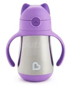 Kubki dla dzieci - Munchkin kubek termiczny ze słomką fioletowy - miniaturka - grafika 1