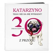 Albumy fotograficzne - NA Murrano Album Zdjęcia Duży Urodziny Mops Nadruk ALB-BC-BK-UV-049 - miniaturka - grafika 1