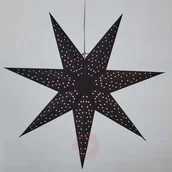 Ozdoby bożonarodzeniowe - Markslojd Gwiazda Clara, aksamitny wygląd, 75 cm, czarna - miniaturka - grafika 1