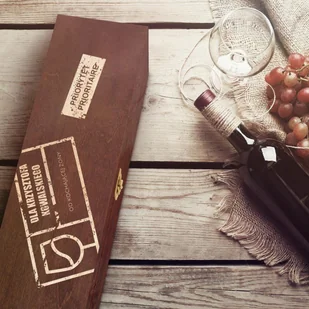Murrano Ekskluzywna Skrzynka Na Wino Z Grawerem SKRW-MJ-009 - Pudełka i szkatułki - miniaturka - grafika 3