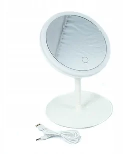 Lusterko Kosmetyczne Do Makijażu Podświetlane Led - Lusterka do makijażu - miniaturka - grafika 2