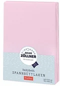 Prześcieradła dla dzieci - Zollner Julius prześcieradło frotte z gumką na łóżko dziecięce, wymiary: 60 x 120 cm / 70 x 140 cm Rosa - miniaturka - grafika 1