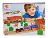 Samochody i pojazdy dla dzieci - Eichhorn EH Kolejka tor z farmą 41el Eichorn - miniaturka - grafika 1