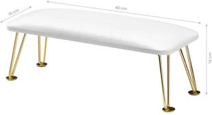 ACTIVESHOP PODPÓRKA DO MANICURE 6M ZŁOTA BIAŁA - Pozostałe akcesoria kosmetyczne - miniaturka - grafika 5