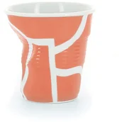 Kubki - Revol Kubek Froisses All over orange, 80 ml, biało-pomarańczowy - miniaturka - grafika 1