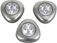 Latarki - Perel ccl02 X 3 samoprzylepne lampy LED, srebrny (zestaw 3 szt.) CCL02X3 - miniaturka - grafika 1
