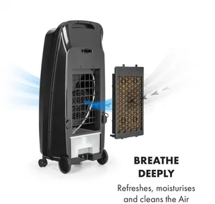 Klarstein Rotator klimatyzer klimator schładzacz powietrza 110 W 8h timer pilot biały ACO3- - Klimatory - miniaturka - grafika 5