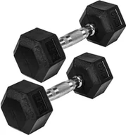 Hantle i ciężarki - MOVIT HANTLE ŻELIWNE GUMOWANE HEX 2X 4 KG FITNESS 20040889 - miniaturka - grafika 1