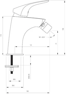 Deante CYNIA BCY 031M - Baterie bidetowe - miniaturka - grafika 2