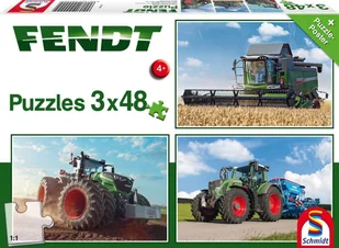 Schmidt Spiele puzzle 56221 części Standard 3 X 48 Fendt 1050/724 Vario/6275l 56221 - Puzzle - miniaturka - grafika 3