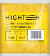 Ściereczki, gąbki, czyściki - Hightech Hightech Uniwersalna ściereczka z mikrofazy 40x40 cm Żółta H-113 - miniaturka - grafika 1