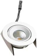 Oprawy, klosze i abażury - Hera Oprawa wpuszczana LED SR 68 43° dim to warm, biała - miniaturka - grafika 1