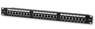 Techly Techly Patch panel 19 1U STP 24 porty RJ45 Cat6 T568A/B z półką czarny 022878 - Panele krosownicze - miniaturka - grafika 4