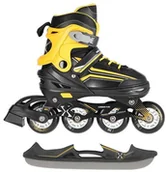 Rolki - Nils EXTREME NH18190 2w1 CZARNO-POMARAŃCZOWY ROZM.M(34-38) ŁYŻWOROLKI Z WYM. PŁ. HOKEJOWĄ EXTREME - miniaturka - grafika 1