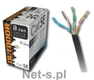 A-LAN Kabel UTP Alantec KIU5OUTZ305 ( kat.5e PE 305m czarny OUTDOOR ŻELOWANY ) SIEAANKAB0016 [724445] - Kable komputerowe i do monitorów - miniaturka - grafika 6
