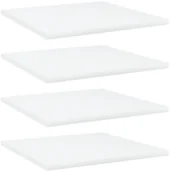 Meble modułowe i akcesoria - VidaXL Półki na książki, 4 szt., białe, 40x40x1,5 cm, płyta wiórowa 805170 VidaXL - miniaturka - grafika 1