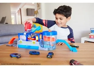 Mattel City. SuperMyjnia samochodowa + auto zmieniające kolor - Samochody i pojazdy dla dzieci - miniaturka - grafika 7