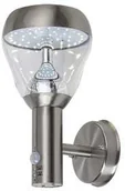 Lampy ogrodowe - Rabalux Amalfi 7920 kinkiet zewnętrzny lampa ścienna ogrodowa IP44 1x8,5W LED chrom satyna/przeźroczysty - miniaturka - grafika 1