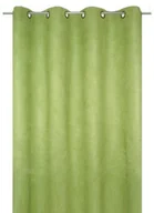 Zasłony - BelAir BEL Air Picadilly 0sg1001 0020 zasłona z oczkami, z tworzywa sztucznego Velour skóra, odporna na brud, 145x270 cm, zielony lipowego 0SG1001-0020 - miniaturka - grafika 1