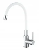 Baterie kuchenne - Bateria Kuchenna Elastyczna Wylewka Rubi - Biała - miniaturka - grafika 1