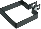 Akcesoria do ogrodzeń - POLBRAM Obejma początkowa 100 x 100 mm ocynkowana antracyt - miniaturka - grafika 1