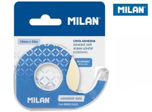 MILAN Taśma samoprzylepna niewidoczna krystaliczna 19 mm x 33 m z dyspenserem na blistrze - Taśmy klejące MILAN Taśma samoprzylepna niewidoczna krystaliczna 19 mm x 33 m z dyspenserem na blistrze - Taśmy klejące - miniaturka - grafika 2