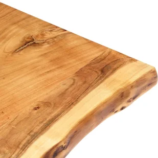 vidaXL Blat łazienkowy, lite drewno akacjowe, 120 x 55 x 2,5 cm vidaXL - Blaty meblowe i parapety okienne - miniaturka - grafika 3