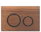 Przyciski spłukujące - Geberit Sigma21 Przycisk spłukujący amerykański orzech włoski/czarny chrom 115.651.JX.1 - miniaturka - grafika 1