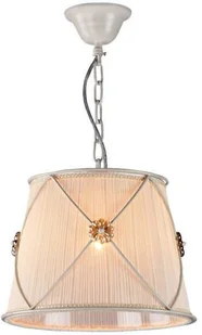 Maytoni LAMPA wisząca LEA ARM369-11-G Maytoni plisowana OPRAWA okrągły zwis abażurowy shabby biały ARM369-11-G - Lampy sufitowe - miniaturka - grafika 4