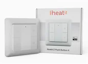 Systemy inteligentnych domów - Heatit Przycisk ścienny Heatit Z-Push Button 4 Z-Wave (biały) - miniaturka - grafika 1