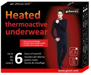 Glovii Spodnie GP1 Black (ogrzewane) - Bielizna sportowa męska - miniaturka - grafika 5