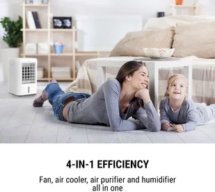 OneConcept OneConcept Arctic Cube, klimatyzator 4 w 1, 40W, 230 m/h, 2 wkłady chłodzące ACO14-ArcticCubeW - Klimatory - miniaturka - grafika 9