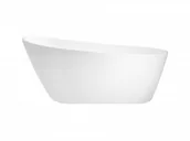 Wanny - Besco Wanna wolnostojąca Melody 150x80 cm + maskownice syfonu w kolorze białym - miniaturka - grafika 1