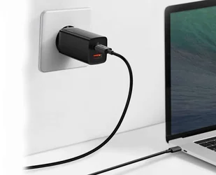 Baseus GaN2 Lite Ładowarka 65W USB / USB Typ C Quick Charge 3.0 Power Delivery (azotek galu) CCGAN2L-B01 baseus_20210524151504 - Ładowarki do telefonów - miniaturka - grafika 7