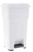 Kosze na śmieci - Merida Kosz na śmieci 60 litrów HERA plastik biały KJB408 - miniaturka - grafika 1