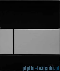 TECE Square przycisk spłukujący ze szkła do pisuaru - Szkło czarne/przyciski chr - Przyciski spłukujące - miniaturka - grafika 2