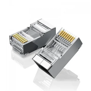 Ugreen Metalowa wtyczka RJ45 UGREEN Ethernet 8P/8C Cat.6 UTP 10szt 20333 - Wtyczki i adaptery - miniaturka - grafika 4