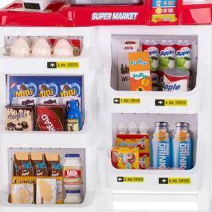 Kasa fiskalna sklep wózek + akcesoria KX7299 - Zabawy w naśladowanie dorosłych Kasa fiskalna sklep wózek + akcesoria KX7299 - Zabawy w naśladowanie dorosłych - miniaturka - grafika 4