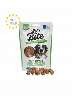 BRIT Brit Lets Bite Meat Snacks Chicken &amp; Pork Przekąski Mięsne Dla Psa 80 g - Przysmaki dla psów - miniaturka - grafika 2