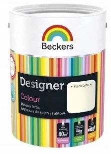 Beckers Farba do ścian i sufitów DESIGNER COLOUR 5 l Panna Cotta - Farby wewnętrzne - miniaturka - grafika 2