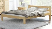 Łóżka - Magnat Meble Łóżko drewniane Mato 120x200 EKO z materacem piankowym Megana - miniaturka - grafika 1