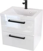 Szafki łazienkowe - Furni Szafka z Umywalką ATHOS 50 cm - Uchwyt Czarny Mat ATH UM 50 UC - miniaturka - grafika 1