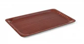 Akcesoria gastronomiczne - Hendi Taca antypoślizgowa drewniana prostokątna, mahoń - 325 x 530 mm GN 507216 - miniaturka - grafika 1