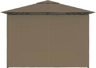 vidaXL Namiot ogrodowy z zasłonami, 4 x 3 m, taupe, 180 g/m 312232 - Pawilony ogrodowe - miniaturka - grafika 17