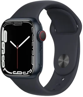Apple Watch 7 LTE 41mm Midnight Aluminum/Midnight Sport - Smartwatch - miniaturka - grafika 2