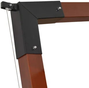 vidaXL Wiszący parasol z drewnianym słupkiem, 400 x 300 cm, taupe - Parasole ogrodowe - miniaturka - grafika 7